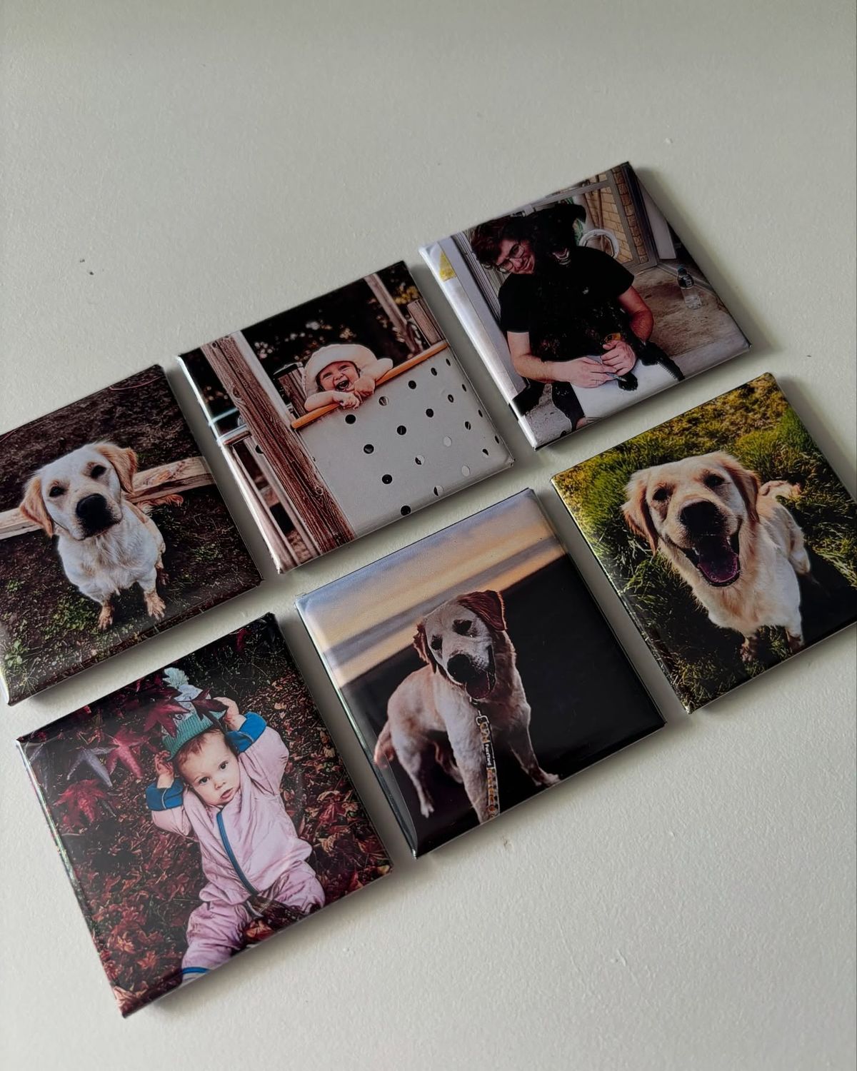 BUNDLE OF 6 PERSONALIZED PHOTO MAGNETS