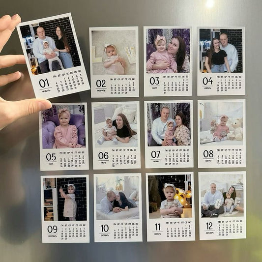 BUNDLE OF 12 PERSONALIZED PHOTO MAGNETS