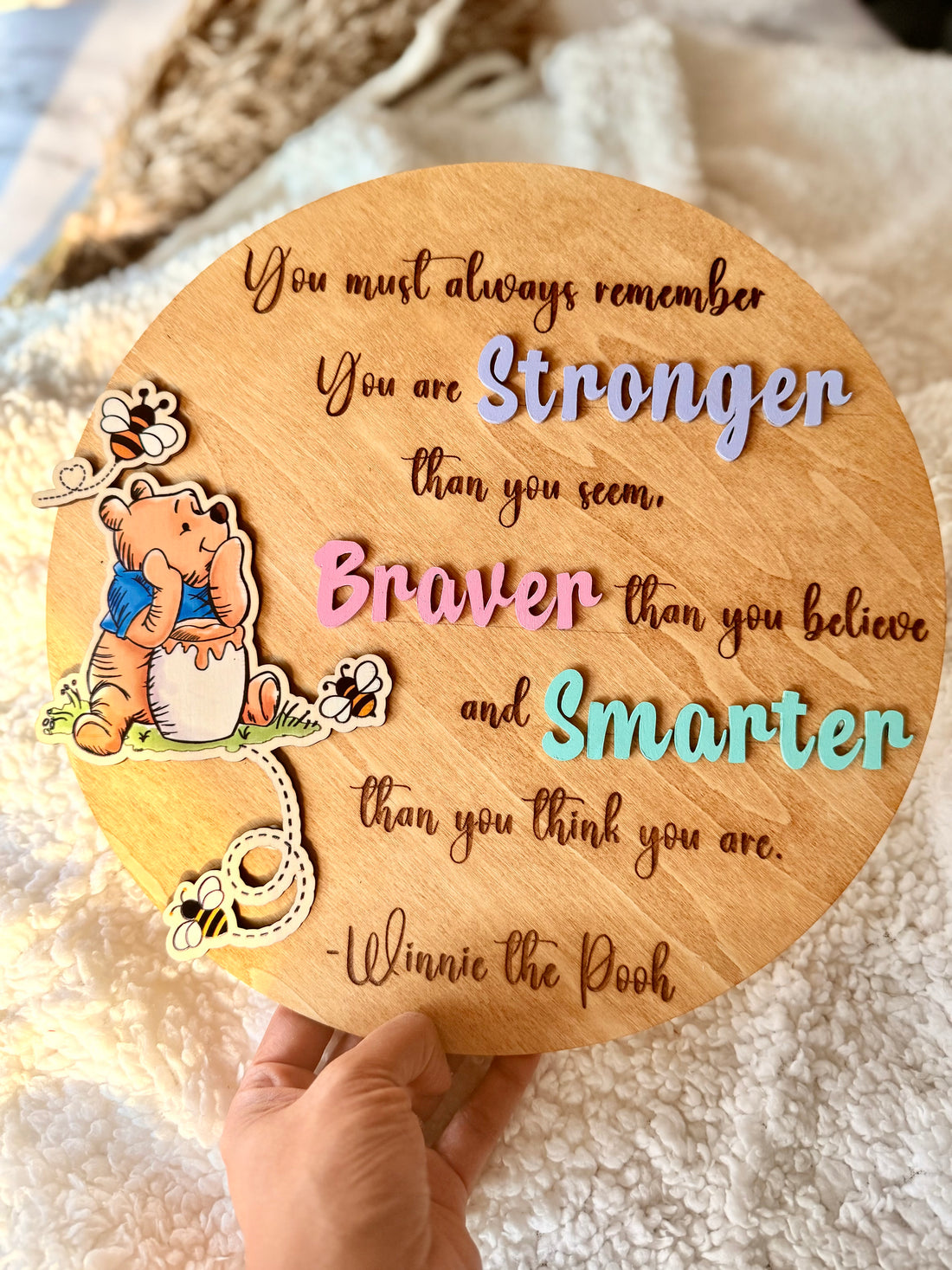 INSPIRATIONAL WOODEN PLAQUE
