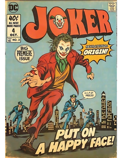 Vintage DC Joker Poster - UNISEX